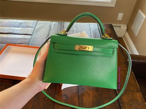 green hermes mini kelly|Hermes kelly mini price.